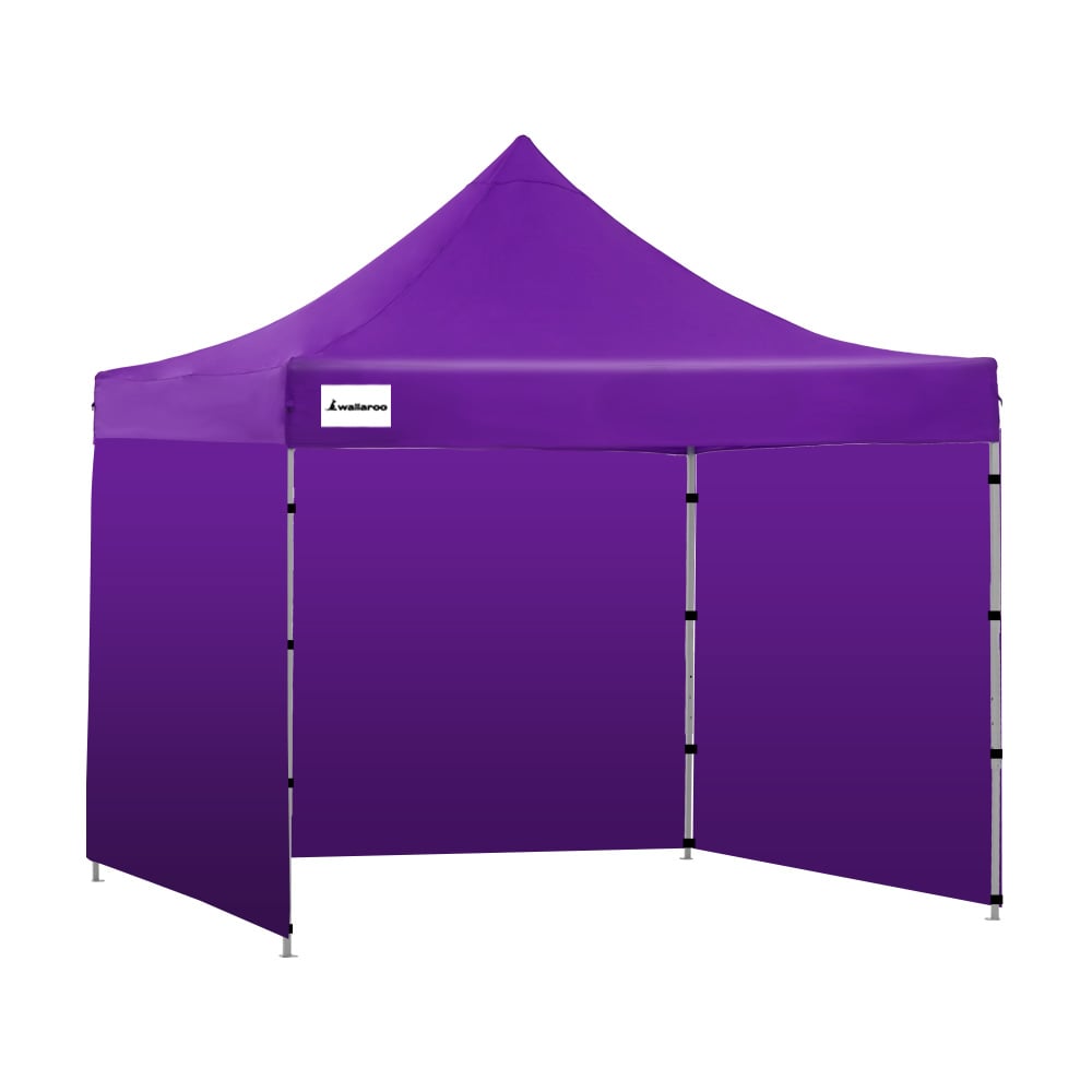 Wallaroo Gazebo Tent Marquee 3X3 Popup Outdoor Purple Marquees