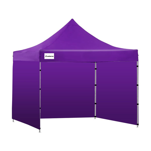 Wallaroo Gazebo Tent Marquee 3X3 Popup Outdoor Purple Marquees