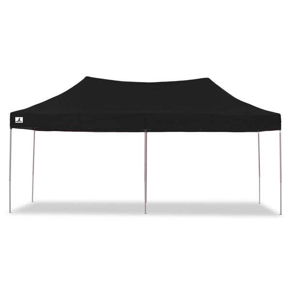Wallaroo Gazebo Tent Marquee 3X6m Popup Outdoor Black Marquees