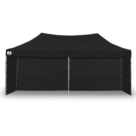 Wallaroo Gazebo Tent Marquee 3X6m Popup Outdoor Black Marquees