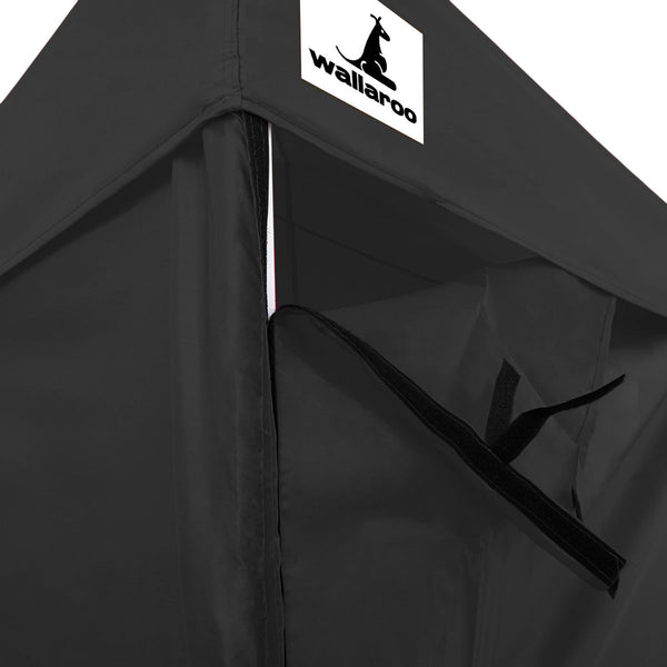 Wallaroo Gazebo Tent Marquee 3X6m Popup Outdoor Black Marquees