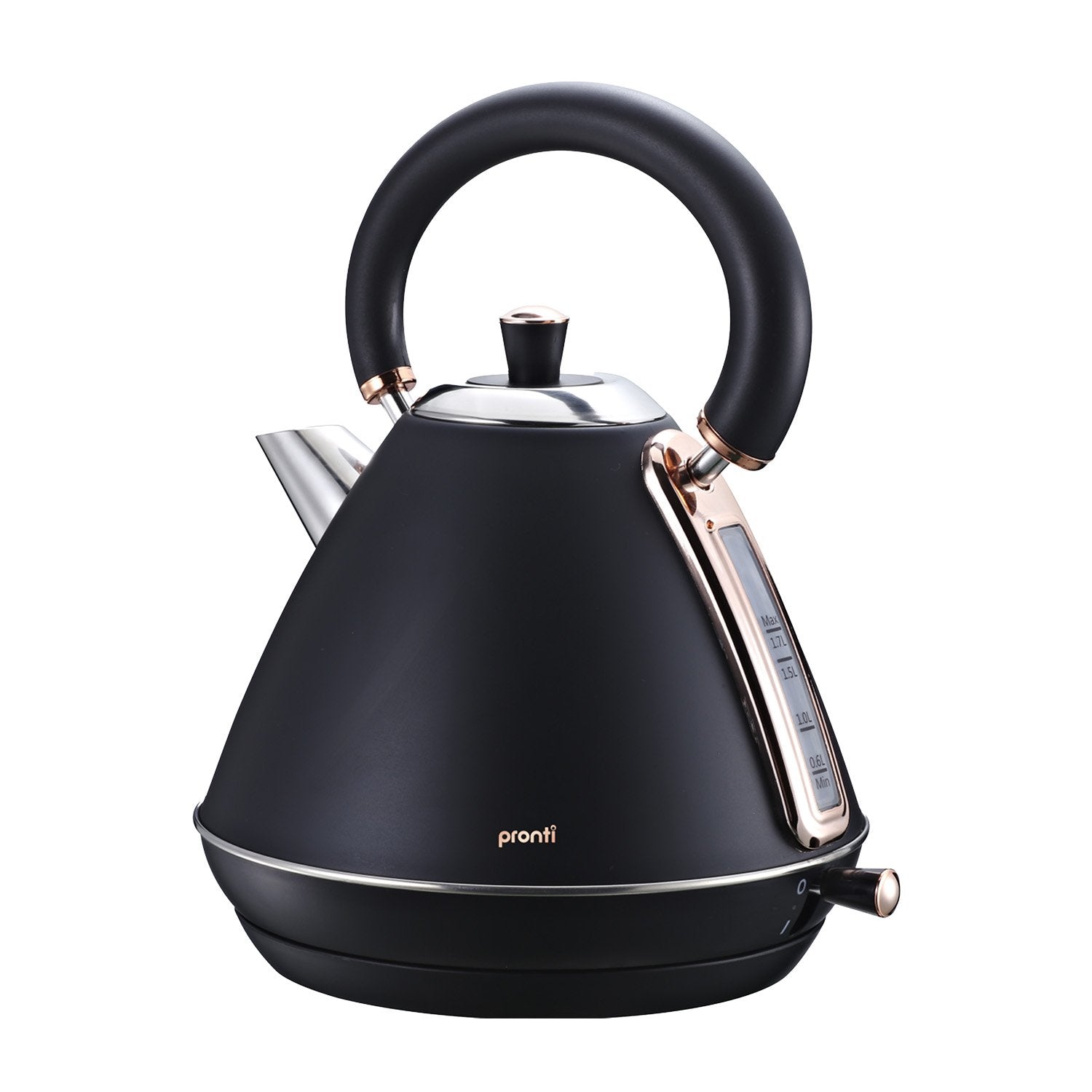Pronti 1.7L Rose Trim Collection Kettle Kettles