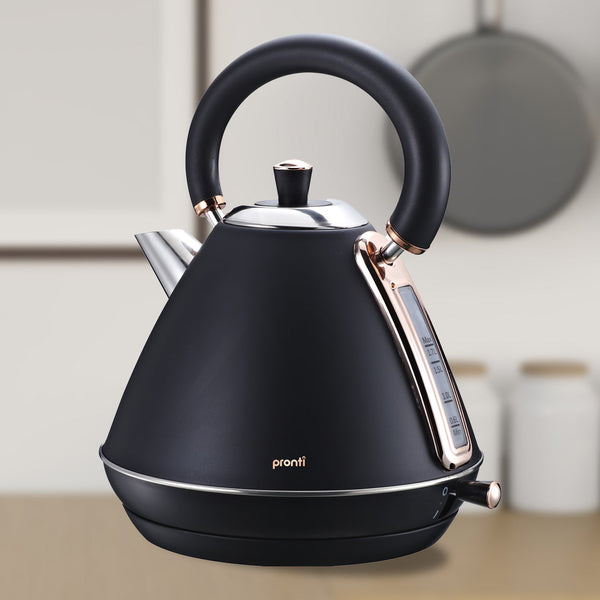Pronti 1.7L Rose Trim Collection Kettle Kettles
