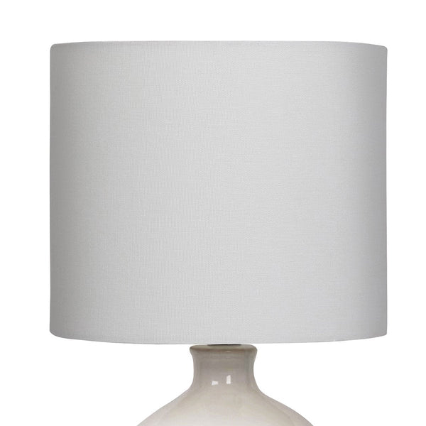 Sarantino Ceramic Table Lamp In Cream Lamps