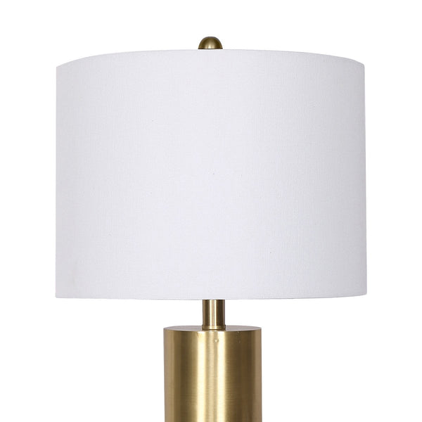 Sarantino Metal And Marble Table Lamp In Black Lamps