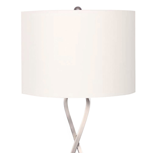 Sarantino Contemporary Table Lamp In Nickel Finish Lamps
