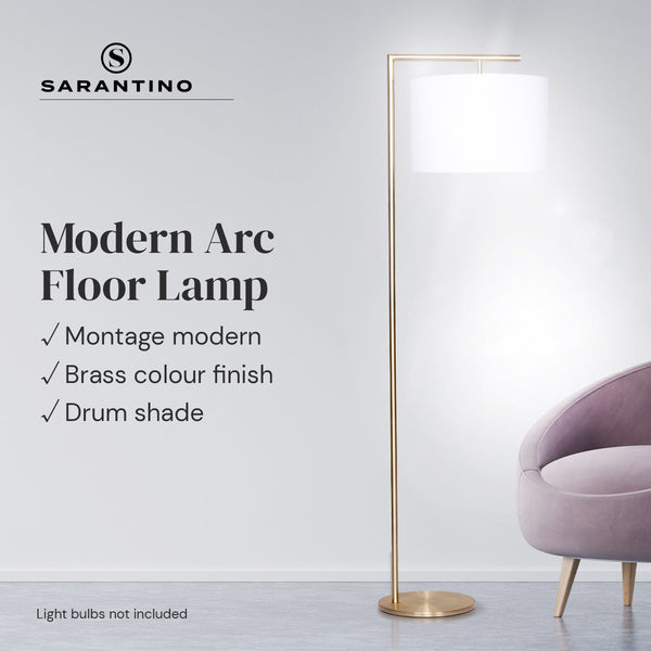 Sarantino 90 Degree Modern Arc Floor Lamp Floor Lamps