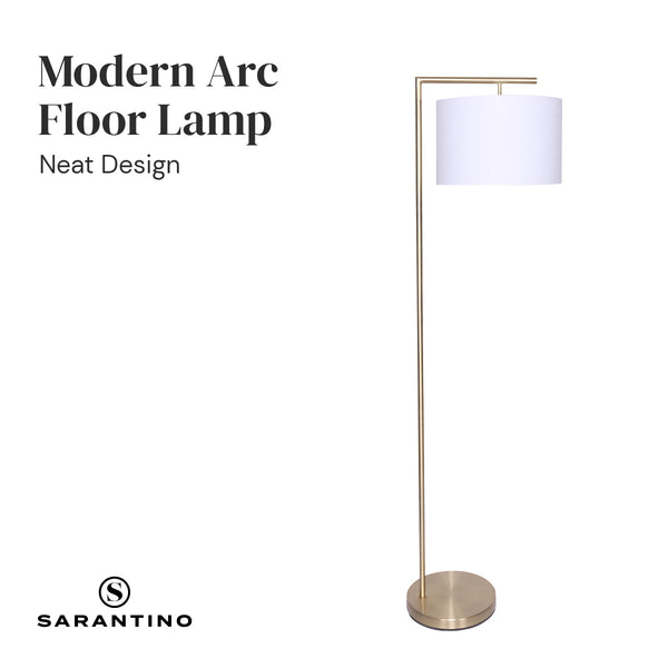 Sarantino 90 Degree Modern Arc Floor Lamp Floor Lamps