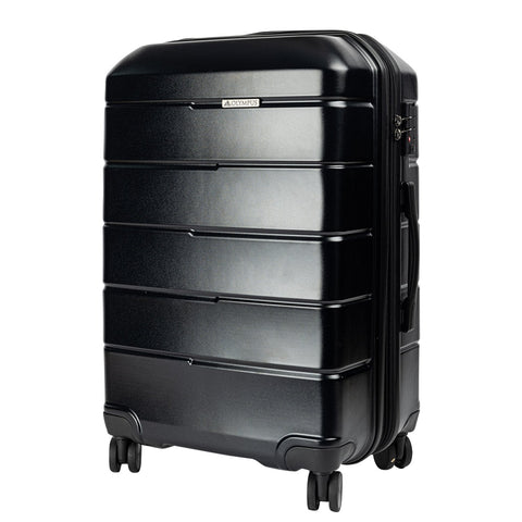 Olympus Artemis 24In Hard Shell Suitcase Abs+Pc Jet Black