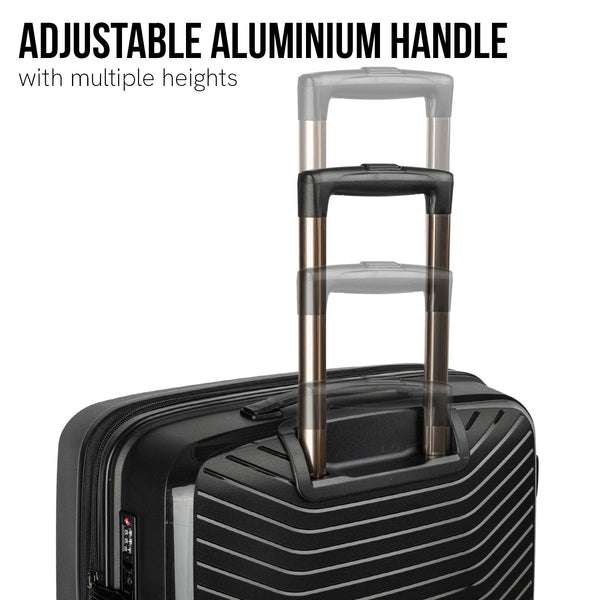 Olympus Astra 29In Lightweight Hard Shell Suitcase - Obsidian Black