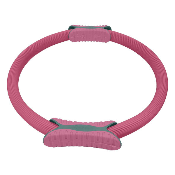 Powertrain Pilates Ring Band Yoga Home Workout Exercise Pink Pilates Rings