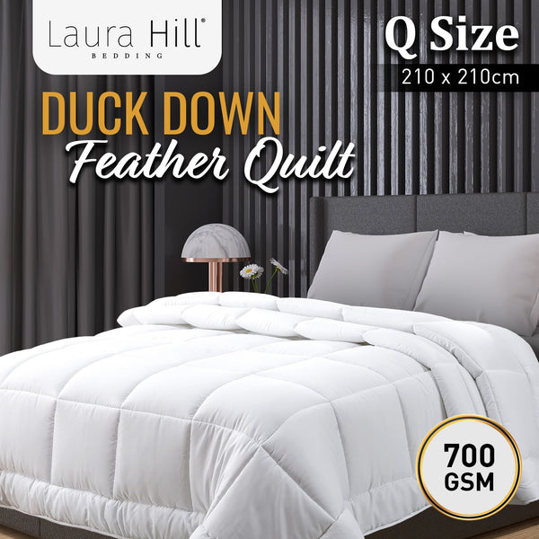 Laura Hill 700Gsm Duck Down Feather Quilt Duvet Doona