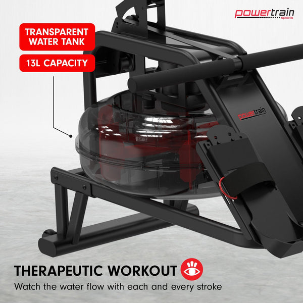 Powertrain 13L Water Resistance Rowing Machine Rower Rowing Machines