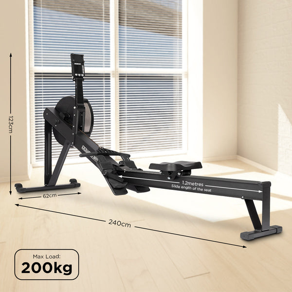 Powertrain Air Rowing Machine Resistance Rower For Home Gym Cardio Rowing Machines