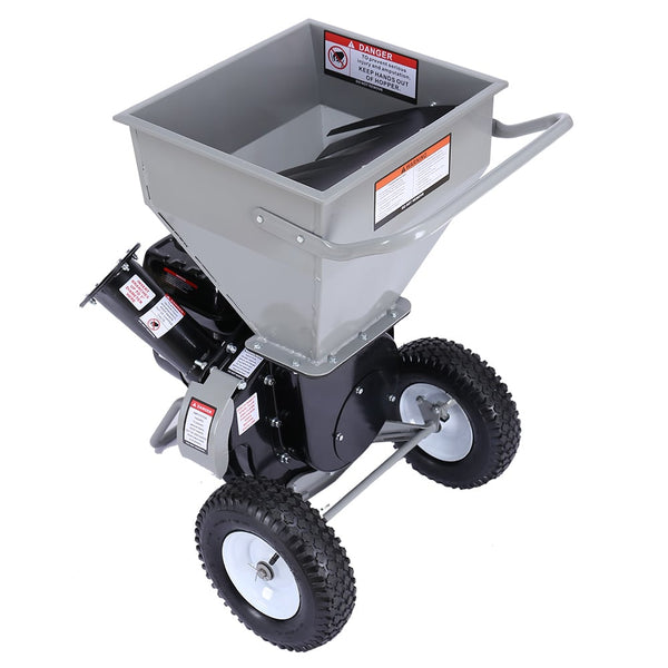 Ducar Wood Chipper Shredder Mulcher Garden 8Hp Petrol Motor Upright Grinder Silver Chippers Shredders Mulchers