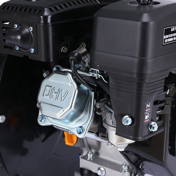 Ducar Wood Chipper Shredder Mulcher Garden 8Hp Petrol Motor Upright Grinder Silver Chippers Shredders Mulchers