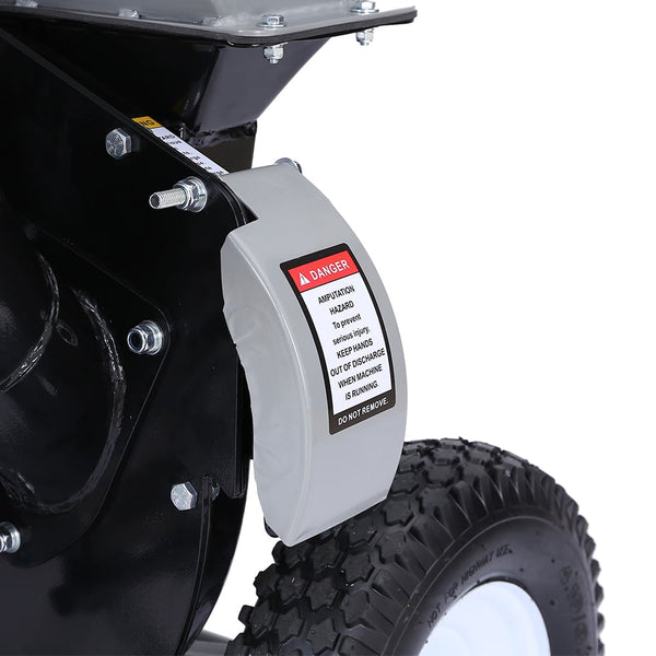 Ducar Wood Chipper Shredder Mulcher Garden 8Hp Petrol Motor Upright Grinder Silver Chippers Shredders Mulchers