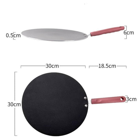 32Cm Nonstick Frying Indian Tava Dosa Chapati Pan Flat Skillet Griddle