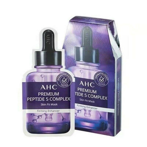 Ahc Premium Peptide 5 Complex Skin Fit Mask (27Ml X 5) Firming Enhancer