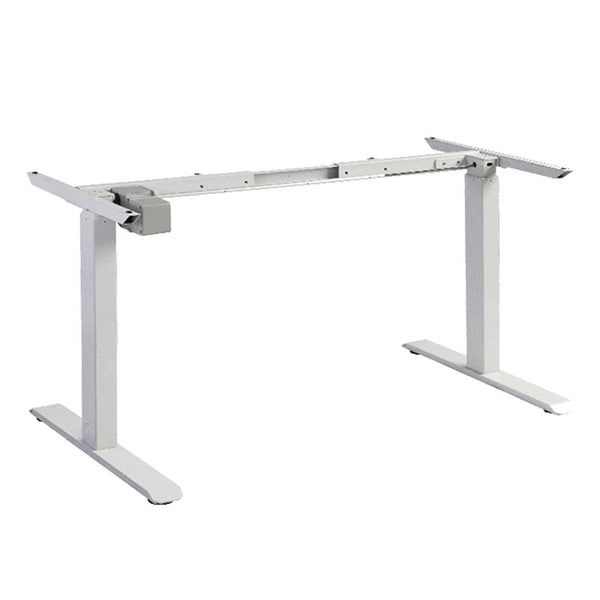 160Cm Standing Desk Height Adjustable Sit Motorised White Dual Motors Frame Top
