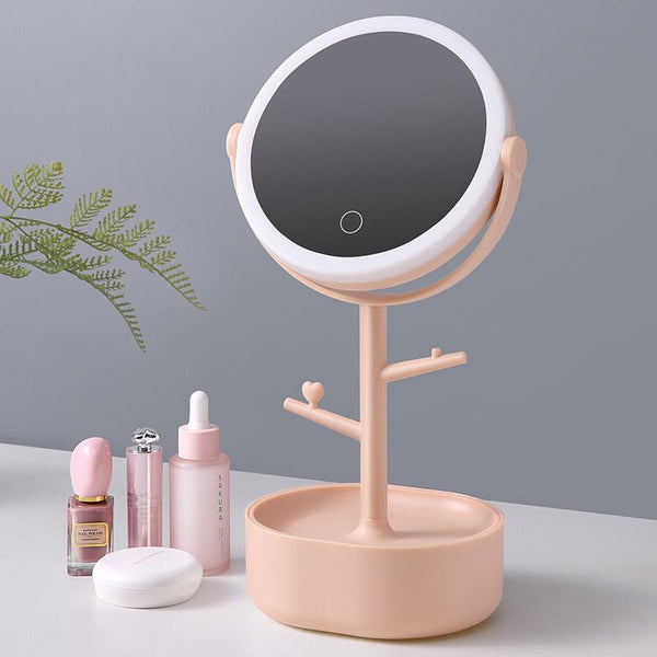 Ecoco Smart Led Light Cosmetic Makeup Mirror Usb Touch Screen Home Desk Vanity 360 White
