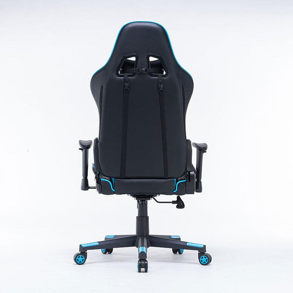Gaming Chair Ergonomic Racing 165 Reclining Seat 3D Armrest Footrest Black
