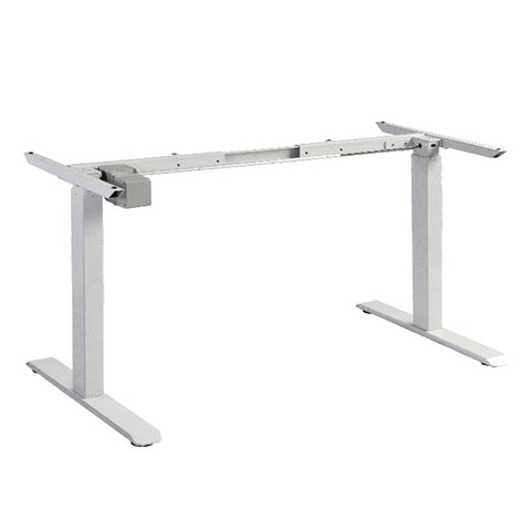 Standing Desk Height Adjustable Sit Motorised Single Black Frame 140Cm Maple Top