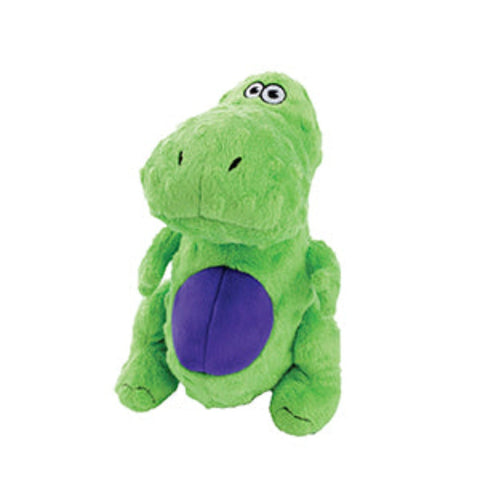 Quaker Dog Toys Just For Me Green T-Rex Godog Plush