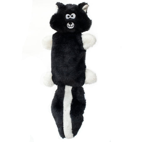 Zippy Paws Zingy Skunk No Stuffing Durable Squeaky Plush Dog Toy