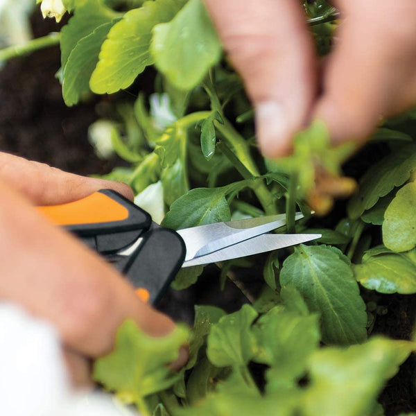 Fiskars Softouch Micro-Tip Pruning Snips Non-Coated Blades For Precise Trimming Of Delicate Plants