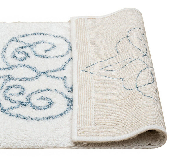 La'grace Home Cotton Medallion Tufted Non Slip Bath Mat Bath Mats Rugs & Toilet Covers