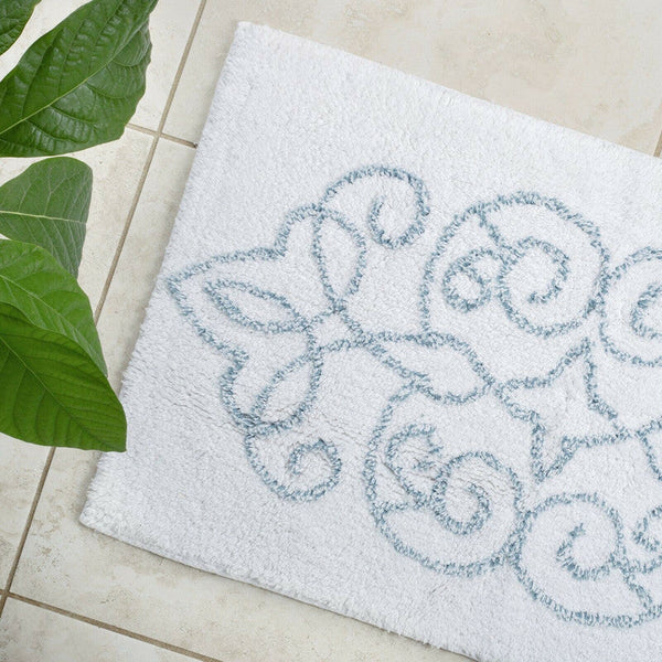 La'grace Home Cotton Medallion Tufted Non Slip Bath Mat Bath Mats Rugs & Toilet Covers