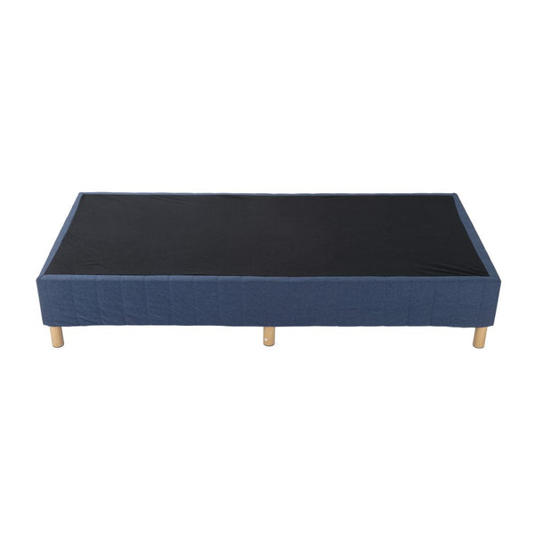 Metal Bed Frame Mattress Foundation Blue &#8211; Queen