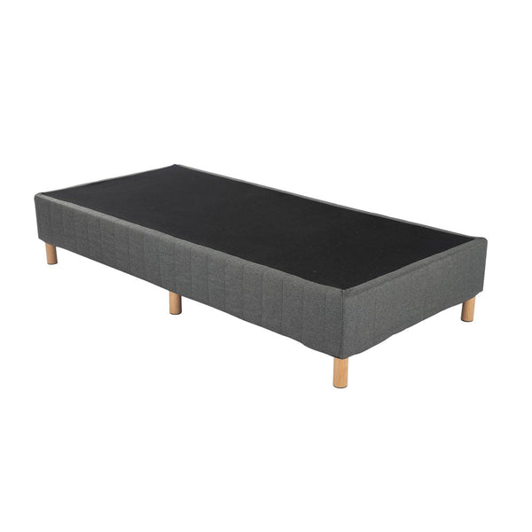 Dreamo Metal Bedframe Mattress Foundation (Dark Grey) King King Bed Frames