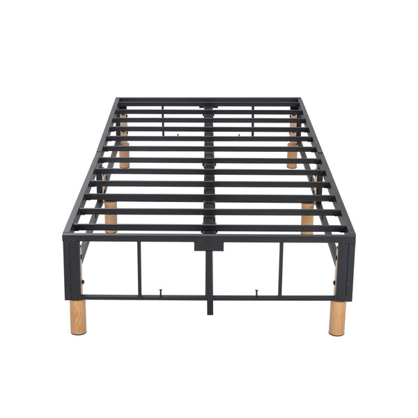 Dreamo Metal Bedframe Mattress Foundation (Dark Grey) King King Bed Frames
