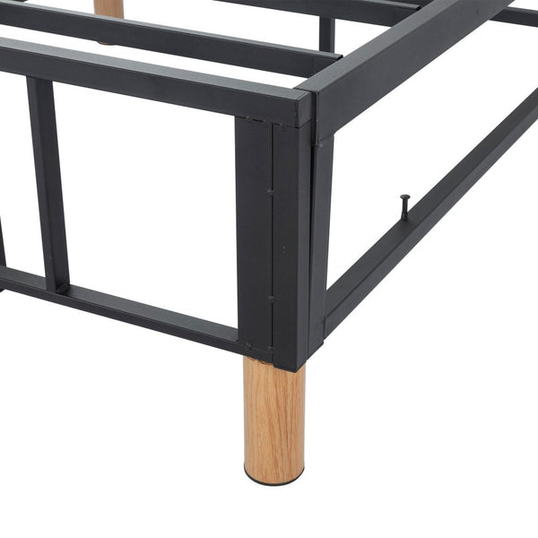 Dreamo Metal Bedframe Mattress Foundation (Light Grey) King King Bed Frames