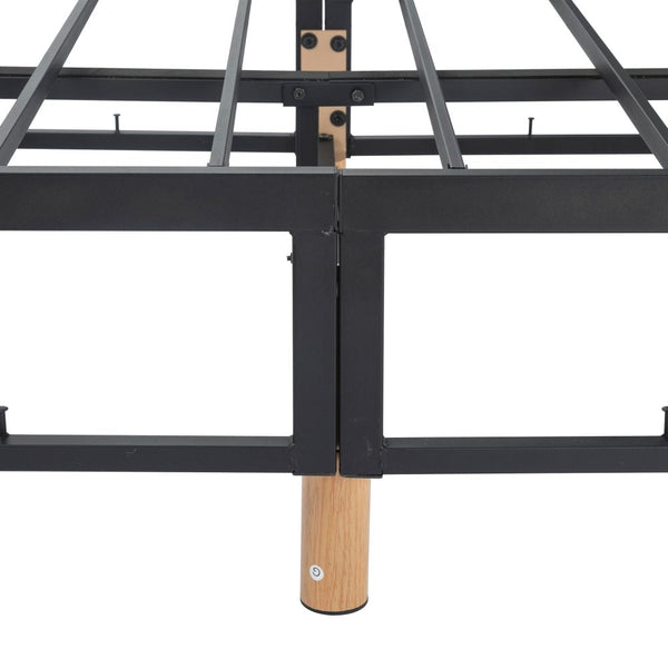 Dreamo Metal Bedframe Mattress Foundation (Light Grey) Single Single Bed Frames