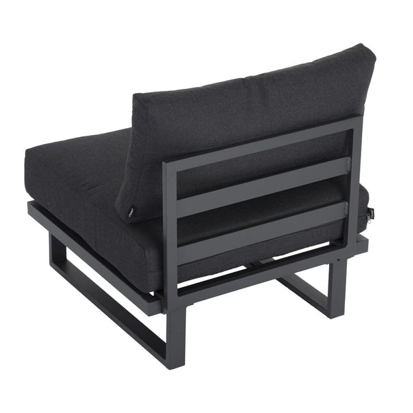 Dreamo Modern Outdoor 7 Piece Lounge Set With Slatted Polywood Design Tables Patio Furniture Sets