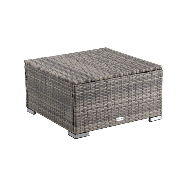 Dreamo Outdoor Wicker In Grey Ottomans Footstools & Poufs