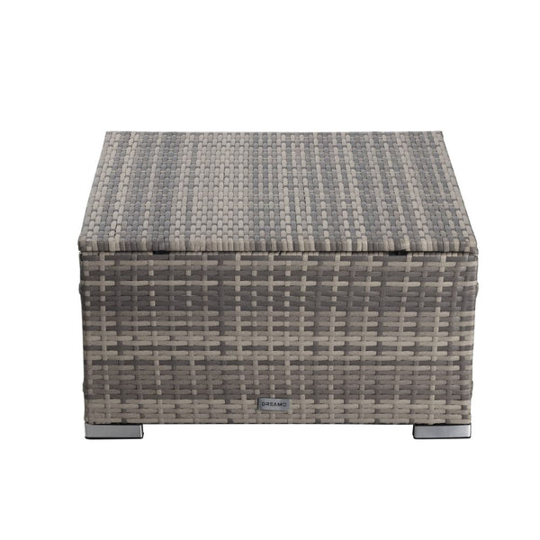 Dreamo Outdoor Wicker In Grey Ottomans Footstools & Poufs