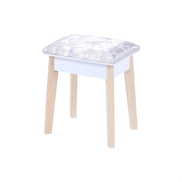 Dressing Vanity Table Stool Set With Make Up Led Lighted Mirror White Dressing Tables