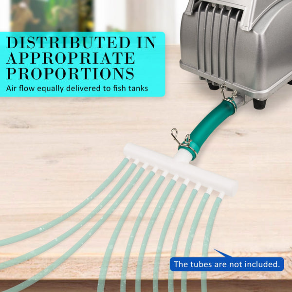 Dynamic Power Aquarium Air Pump Oxygen 12 Outlet 4500L/H 65W Air Pumps