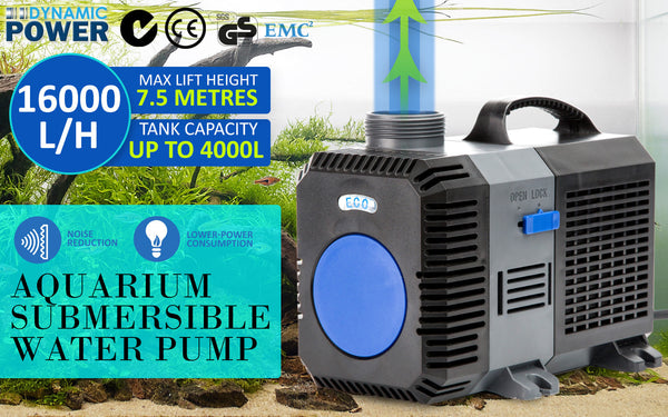 Water Pumps Dynamic Power Aquarium Submersible Pond Water Pump 16000L/H