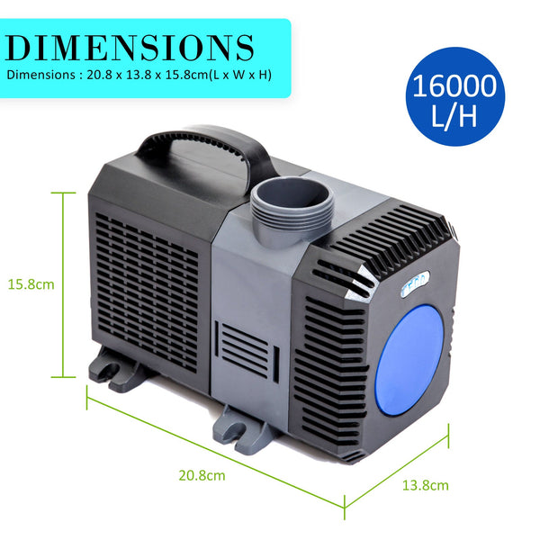 Water Pumps Dynamic Power Aquarium Submersible Pond Water Pump 16000L/H