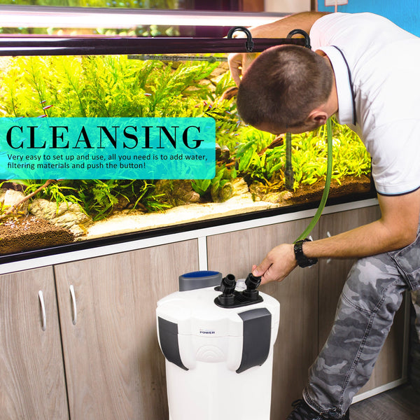 Lights Dynamic Power Aquarium Uv Light External Canister Filter 2000L/H + Media Kit