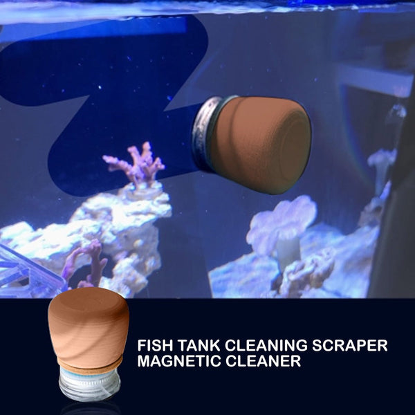 Minfactory Fish Tank Corner Moss Mag Net Scraper Glass Algae Cleaner Magnetic Scrubber Cleaning & Maintenance