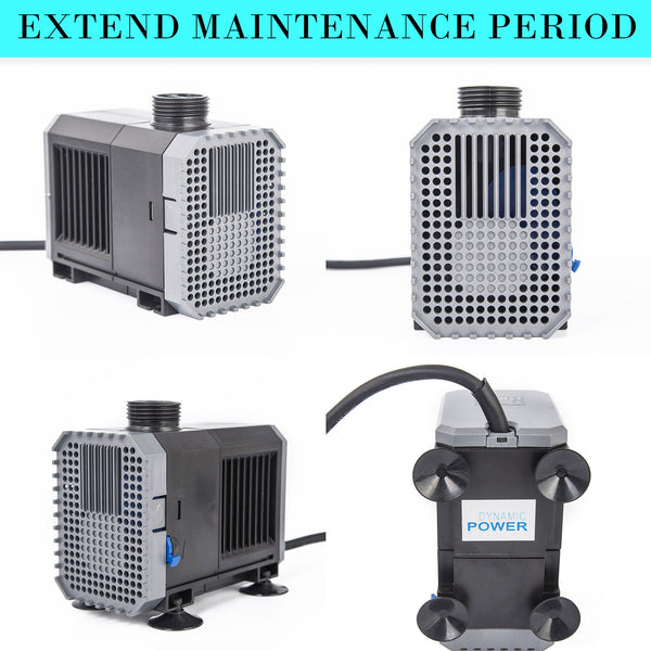 Dynamic Power Aquarium Submersible Water Pump 5000L/H 80W 3.8M Pond Water Pumps