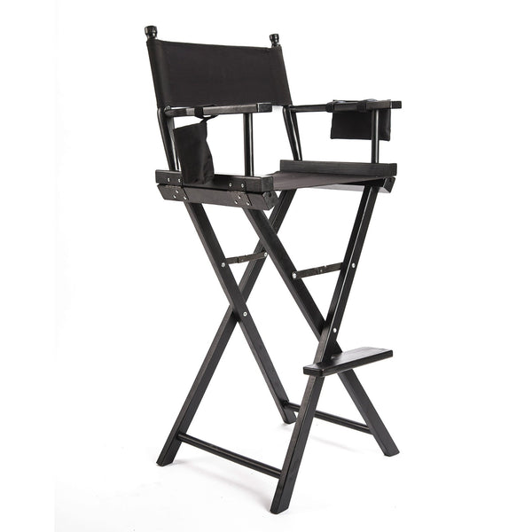 La Bella Black Folding Tall Chair Dark Humor Movie Director 75Cm Chairs