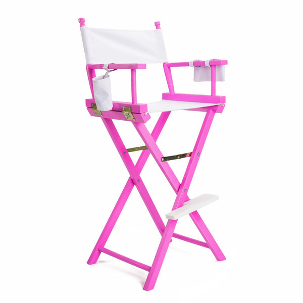 La Bella Pink Folding Tall Chair Dark Humor Movie Director 75Cm Chairs