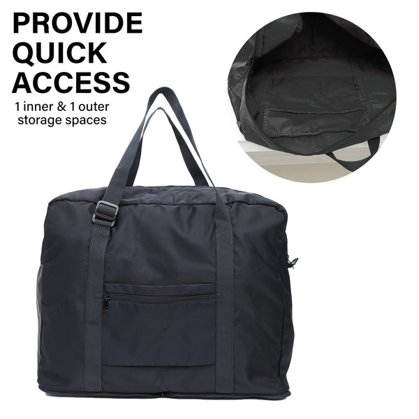 Koele Navy Shopper Bag Travel Duffle Foldable Laptop Luggage Ko-Boston